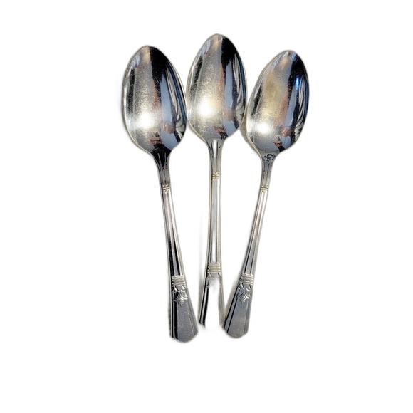 Court Silver Plate‎ table spoons (3) - Picture 1 of 5